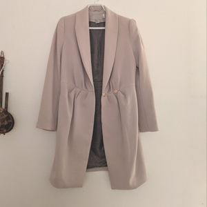 Cream colored light coat